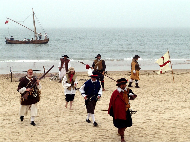 Re-enactors portray roles of early settlers on 400th Anniversary of first landing at Cape Henry